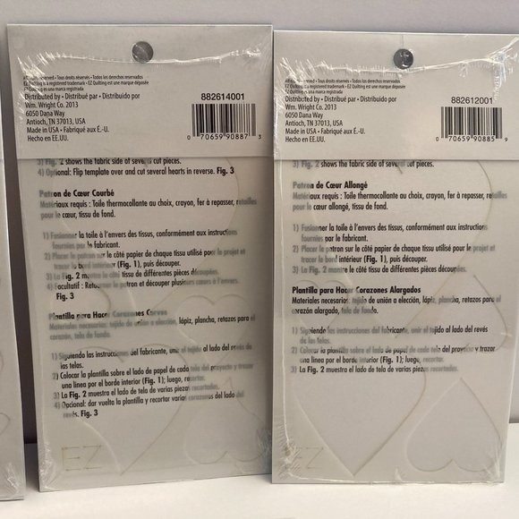 8 Simplicity EZ Quilting Template Stencils Fabric Paper Crafts Scrapbook - Picture 9 of 13